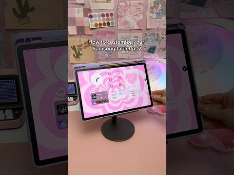 Samsung tablet aesthetic tip 💗| how to customize your homescreen | galaxy tab S9+ | android tips