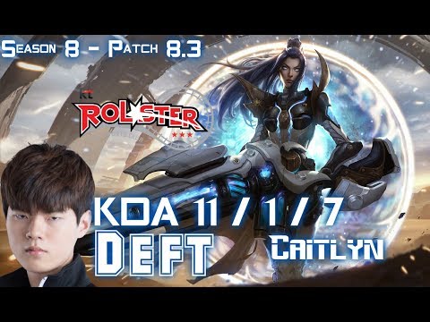 KT Deft CAITLYN vs VARUS ADC - Patch 8.3 KR Ranked
