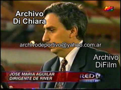 Nota al dirigente de River Jose Maria Aguilar 1997 V-06669 DiFilm