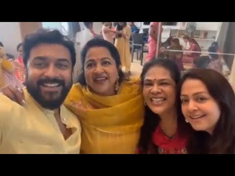 Hero Surya & Karthi Diwali Celebrations | Jyothika | Radhika Sarathkumar | TT