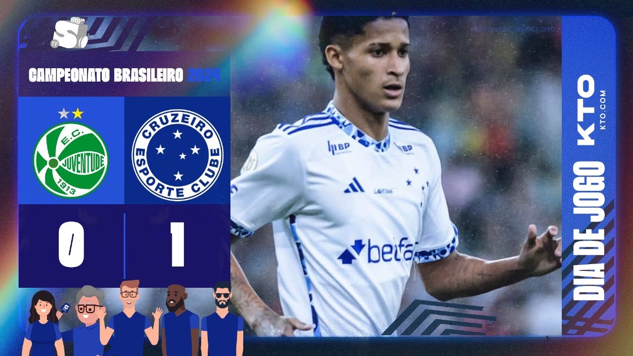 JUVENTUDE X CRUZEIRO AO VIVO - 38ª RODADA DO CAMPEONATO BRASILEIRO 2024
