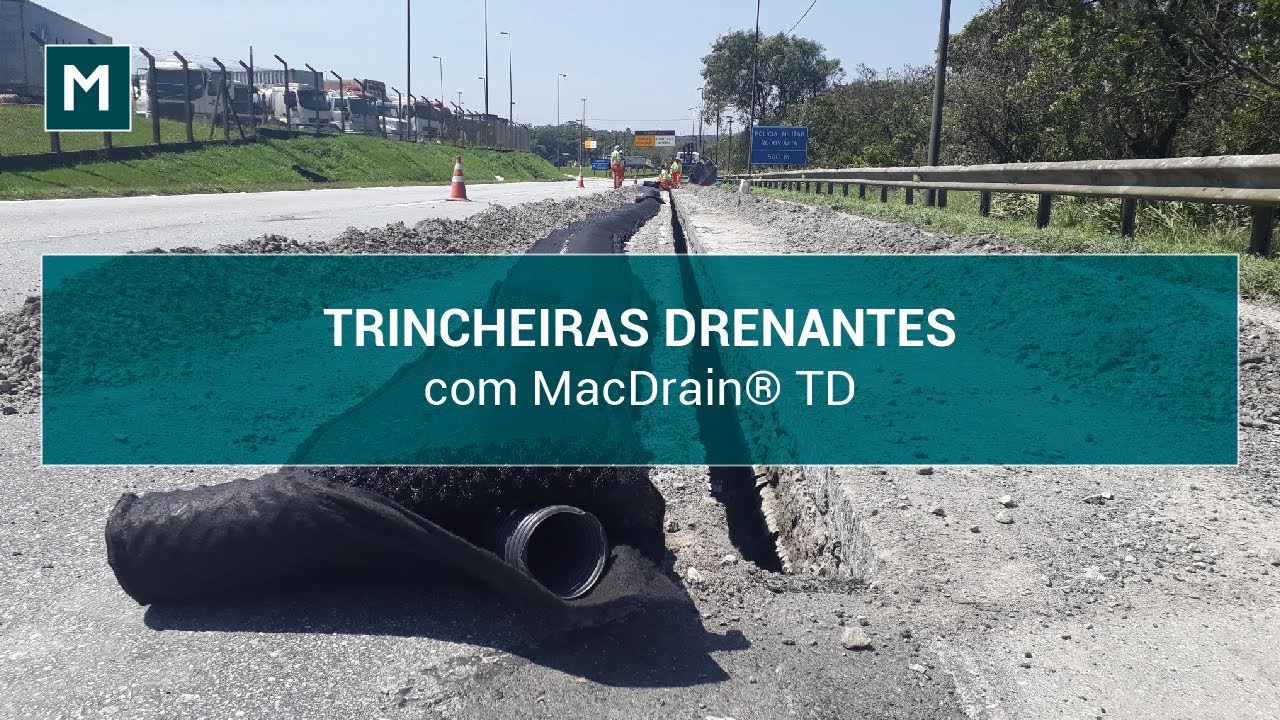 Trincheiras Drenantes com MacDrain® TD | SP 041, 055, 150, 160 | Brasil
