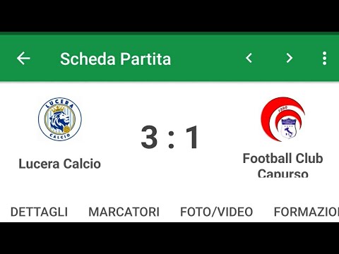 IL LUNEDÌ LUCERINO: LUCERA CAPURSO 3-1 - PRIMA VITTORIA IN CAMPIONATO!!!
