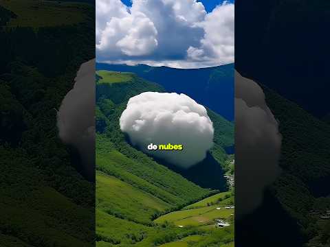 Incredible Cloud Comes Down a Mountain