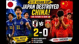 【海外の反応】U 17日本代表が中国に完勝！アジアが驚いた若き侍の実力！