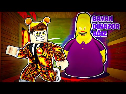 BAYAN DİNOZOR AĞIZ'ın KÜTÜPHANESİNDEN KAÇIYORUZ! - Roblox Türkçe