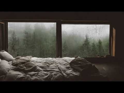 Forest Rain Sounds with Open Window For Sleeping, Relaxing in Bed 4K