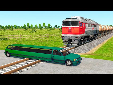 Cars vs Rails But Reversed #3 – BeamNG Drive