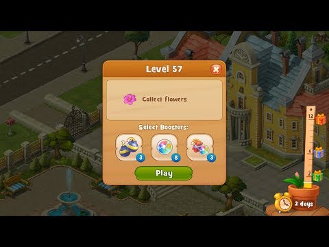 Gardenscapes Level 57 HD 1080p