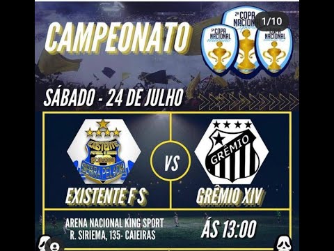 EXISTENTE FS 1 X 1 GREMIO XIV  COPA NACIONAL 2021