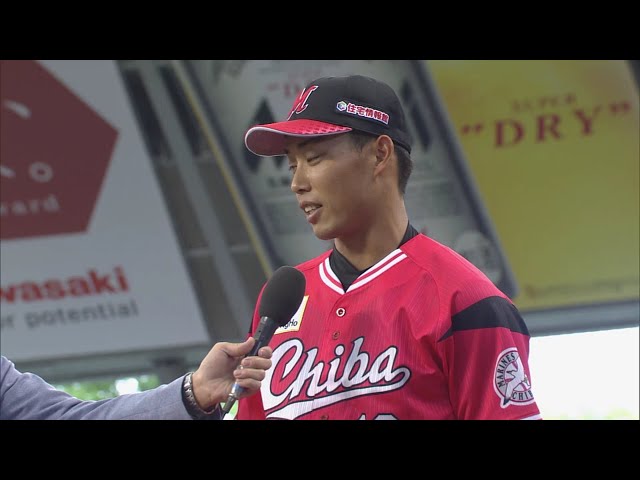 マリーンズ・加藤選手 ヒーローインタビュー 2018/5/12 L-M