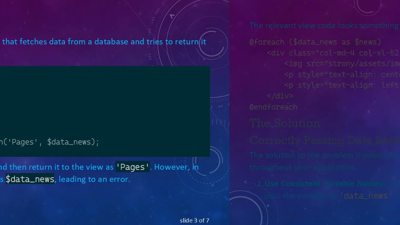 Solve the Undefined Variable Error in Laravel: A Guide to Passing Data Successfully