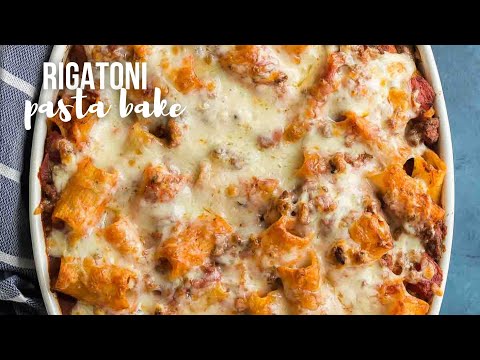 Rigatoni Pasta Bake recipe | freezer friendly! The Recipe Rebel