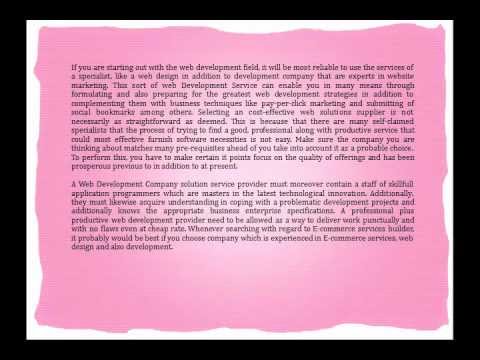 A Web Development enterprise that are experts within Web Development