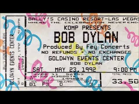 Bob Dylan 1992 US West Coast Spring Tour - Las Vegas, NV USA 23rd May 1992