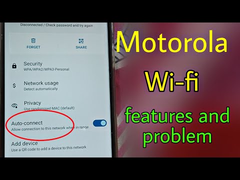 wi-fi network features and problem / motorola wi-fi network setting