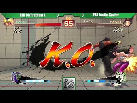 Irish Open 2014 USF4 Tournament RZR CG Problem X Yun vs VSF Justin Xavier Juri