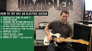 How People Try Out Electric Guitars