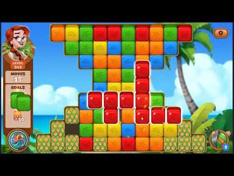 Lost Island Blast Adventure Level 343 - NO BOOSTERS 🏝️ | SKILLGAMING ✔️