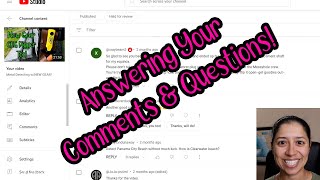 Answering Questions & Comments