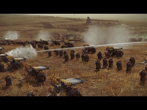 312 ORGAN GUNS vs 6240 GOBLINS - Total War: WARHAMEMR