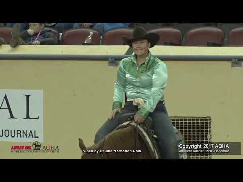 SKEETS WHIZARD ridden by AMY R STONEY    2017 AQHA World Show Am  Reining FINALS