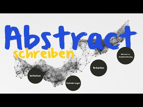 Abstract schreiben