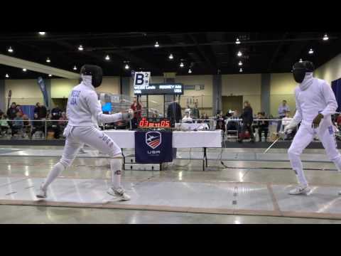 Lewis Weiss v Adam Rodney T4 Div 1 Mens Epee December NAC 2016