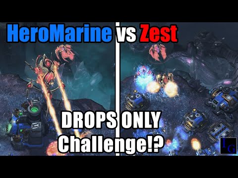 Zest Can't Stop The DROPS! (vs HeroMarine) | StarCraft 2 SC2 Professional Game Pro PvT TvP Match