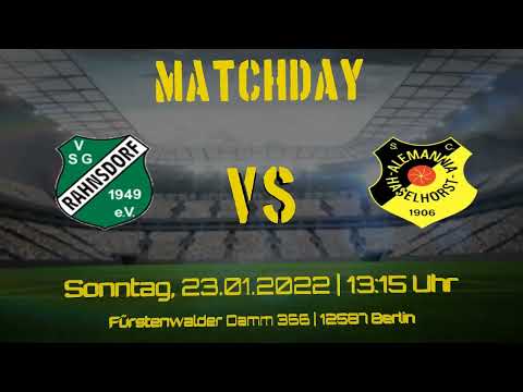 VSG Rahsdorf vs. SC Alemannia 06 Haselhorst