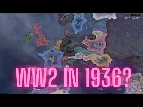 WHAT IF WW2 STARTED IN 1936 / HOI4 TIMELAPSE