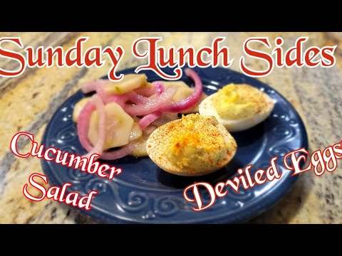 Deviled Eggs & Cucumber Salad ~ SUMMERTIME SUNDAY SIDES