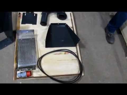 Unboxing Hammermühle, Schlagmühle 4kW und 4mm Sieb zum Zerkleinern von Biorohstoffen