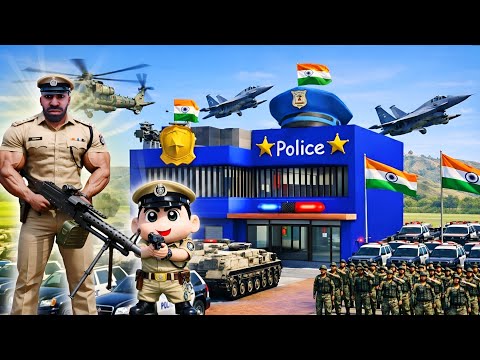 FRANKLIN house UPGRADE in POLICE STATION HOUSE😱 in Indian bikes driving 3D || Funntyaa 