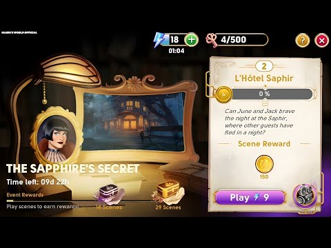 June's Journey Secrets 31 Scene 2 L'Hôtel Saphir Word Mode 4K ULTRA HD