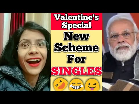 Valentines Special | New Scheme For Singles 🤣 | Modi Ji Memes | Valentines Week Roast