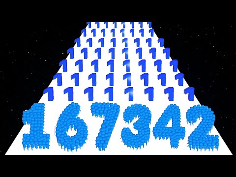 Crowd Number Run 3D vs Crowd Number 3D - ASMR Video (Noob vs Pro vs Hacker)