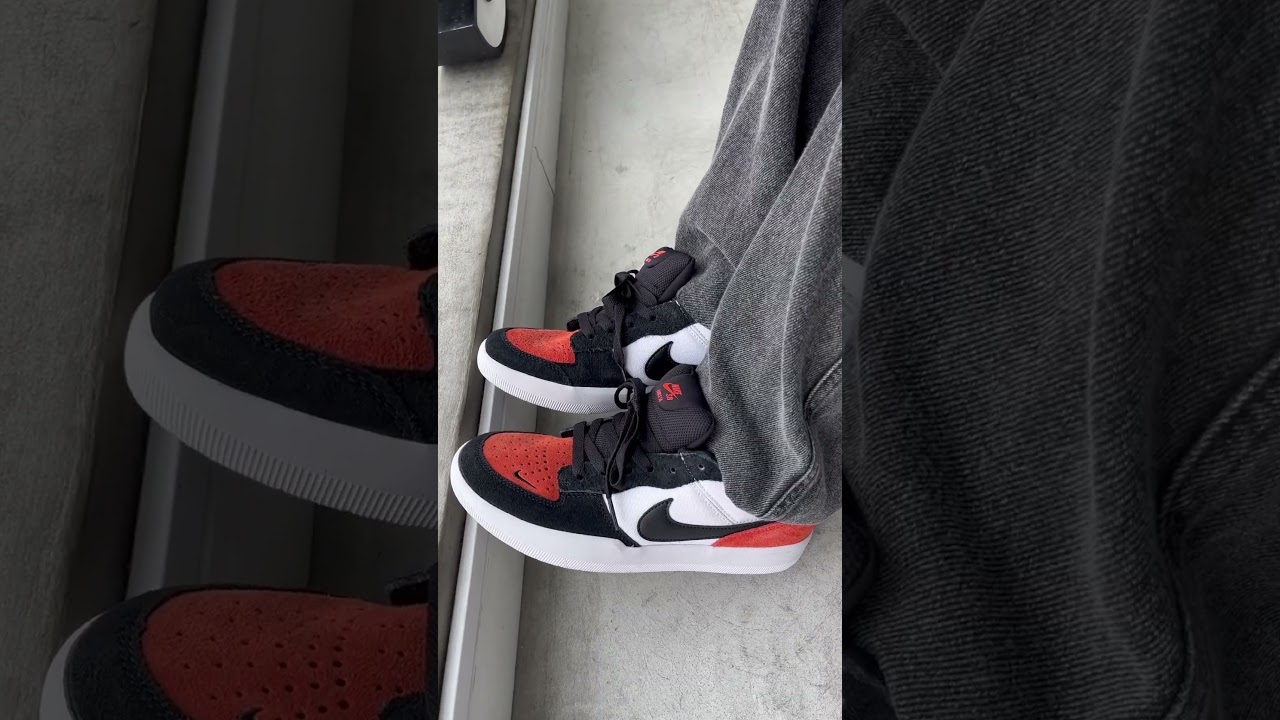 Tênis Nike SB Force 58 Branco Preto Laranja