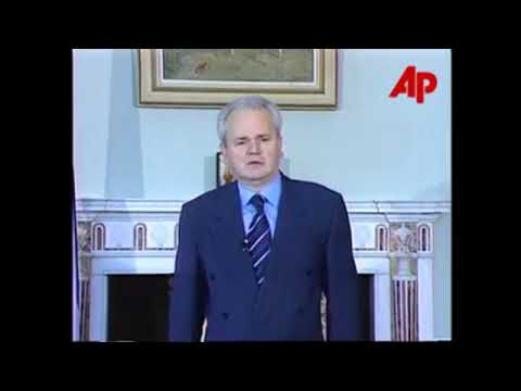 President Slobodan Milošević speech about the end of NATO aggression 1999.