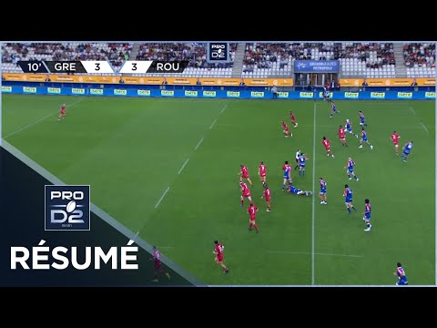 PRO D2 - Résumé FC Grenoble Rugby-Rouen Normandie Rugby: 20-06 - J04 - Saison 2022/2023