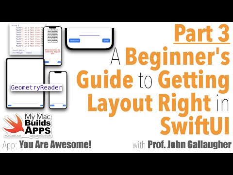Ch. 1.7 Getting SwiftUI Layout Right Part 3 - Divider, GeometryReader, & Group (You Are Awesome app)