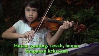 Download lagu Ibu Pertiwi (Serene Jireh - Karaoke Violin cover lirik) mp3