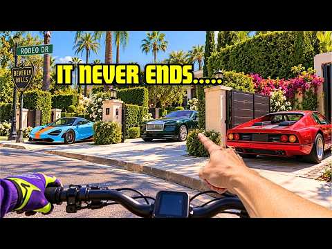 I Took My E-BIKE to BEVERLY HILLS To Do Some EXOTIC CAR SPOTTING (insane)