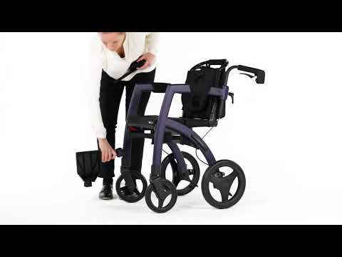 Transforming Rollz Motion rollator into wheelchair