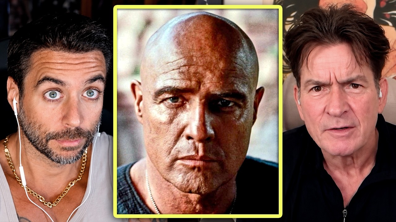 Charlie Sheen era solo un niño cuando conoció a Marlon Brando y lo que vio lo dejó sin palabras