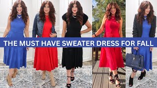 THE ONE MUST HAVE SWEATER DRESS FOR FALL/UNDER $40