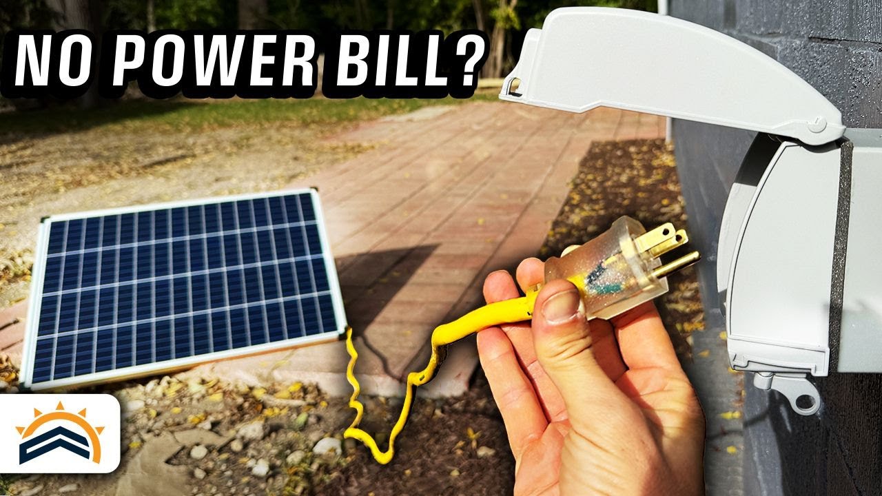 Plugged A Solar Panel Into My Home For 7 Days | Here's What Happened