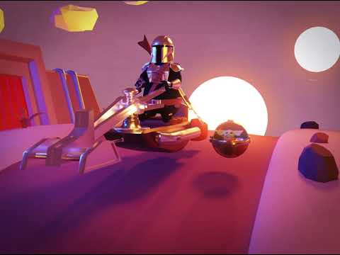The Mandalorian - Low Poly 3d Animation