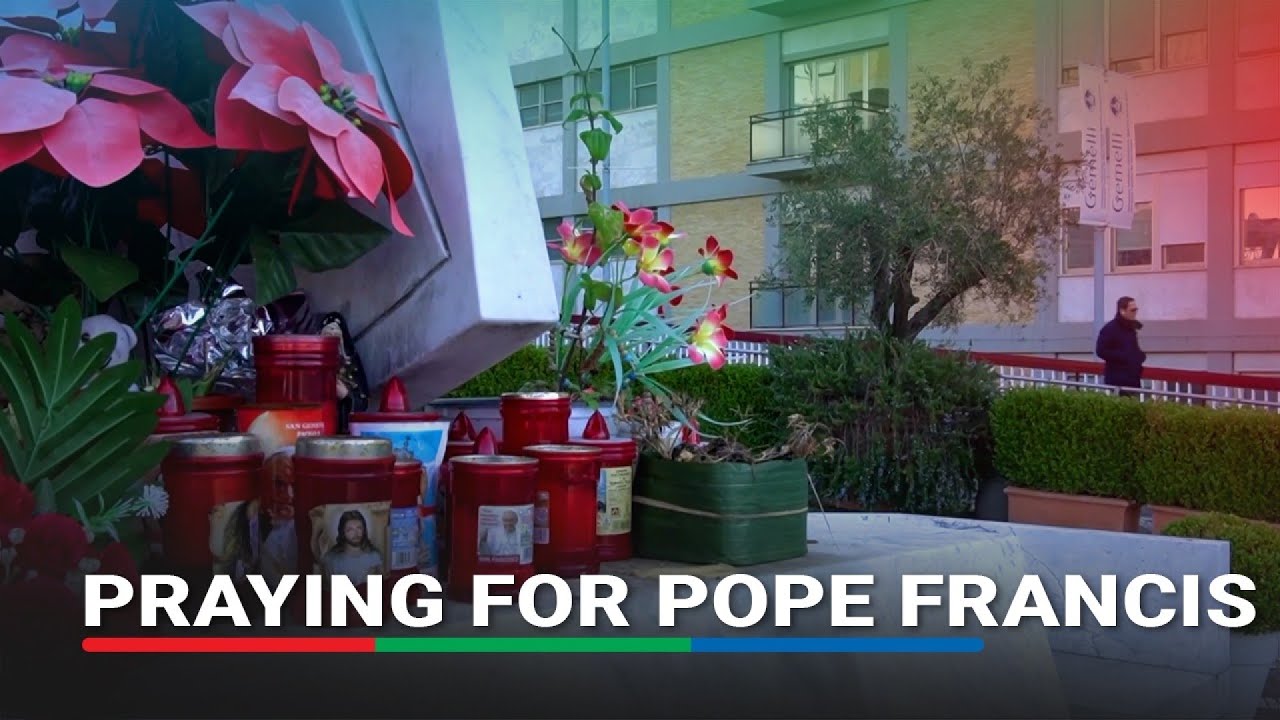 Pope's absence felt as faithful pray for his recovery amid hospital stay