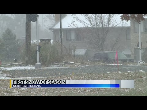 First snow comes to Fort Wayne